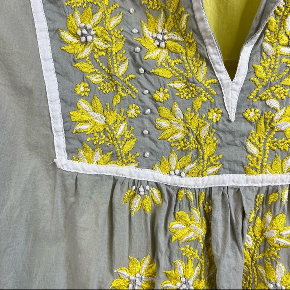 KAS New York Embroidered Beaded Pocket Tunic - Picture 3 of 10